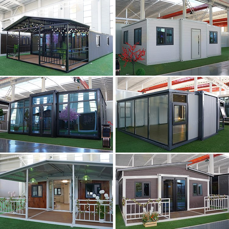 Venta Caliente Casa Contenedor Expandible Prefabricada de Alta Calidad con 3 Habitaciones