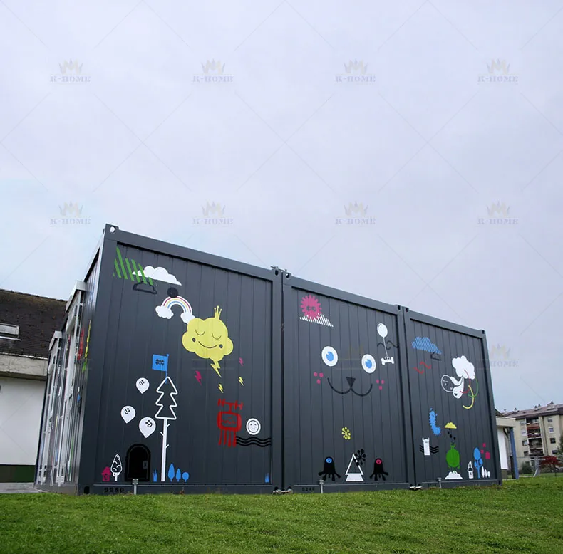 Vivienda estudiantil temporal modular prefabricada para jardines de infancia
