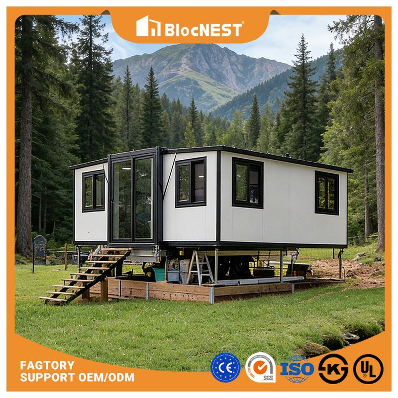 Casa Prefabricada Expandible - Hogar Pequeño Moderno con Q235B Estructura de Acero Ligero