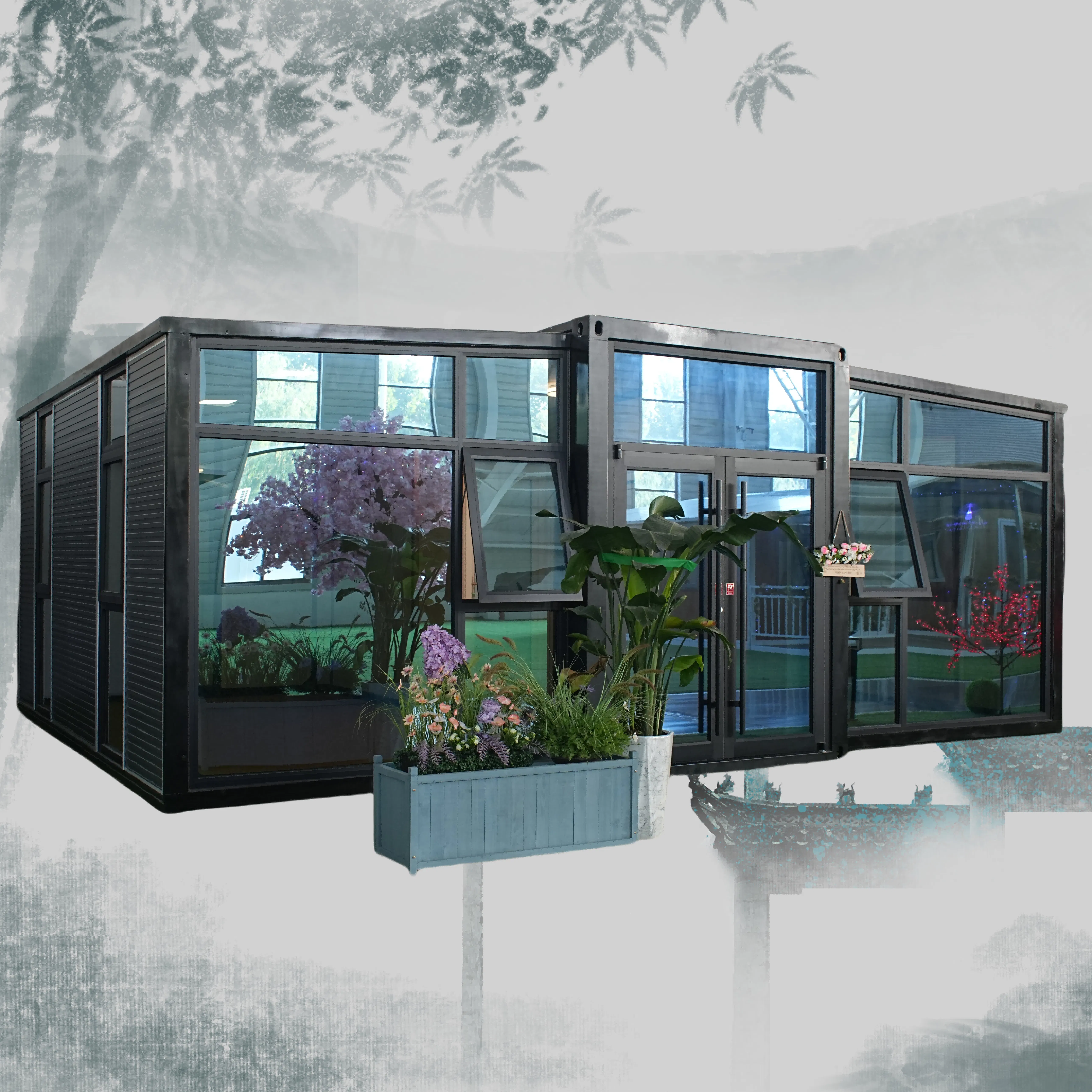 Casa modular asequible con cocina y baño