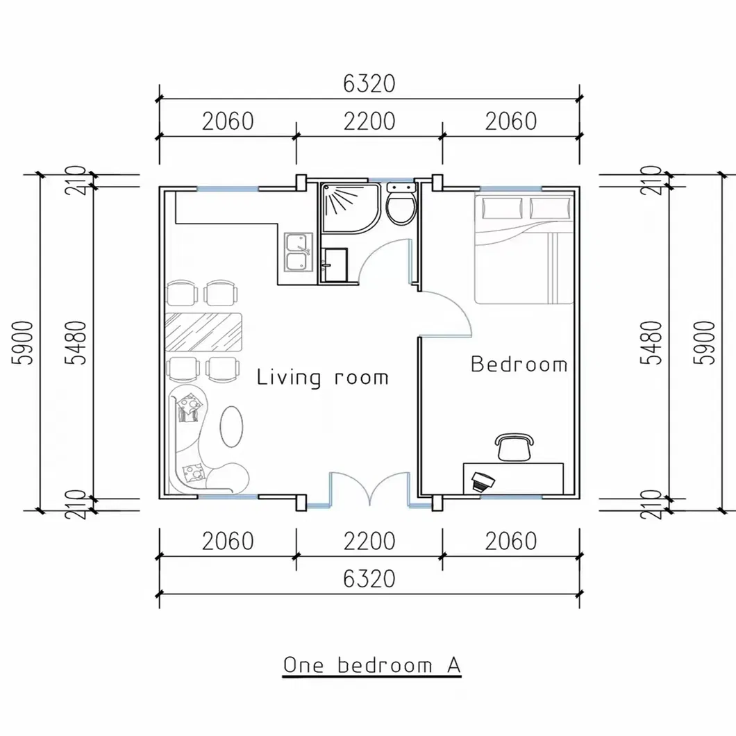 Vivienda de expansión, detalles de estructura plegable