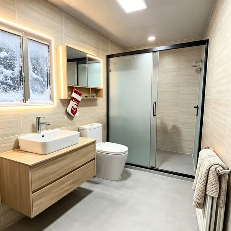 Villa de acero ligero engrosado anti tifón para familia unifamiliar, hogar modular para inmigrantes en islas costeras