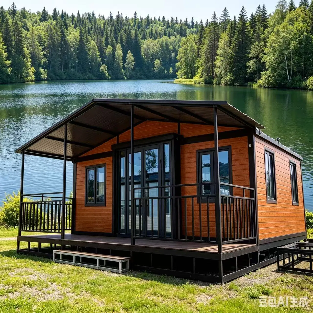 Precio de fábrica casa modular móvil prefabricada de lujo casa cápsula espacial portátil moderna residencia casa prefabricada hotel mini portátil manzana