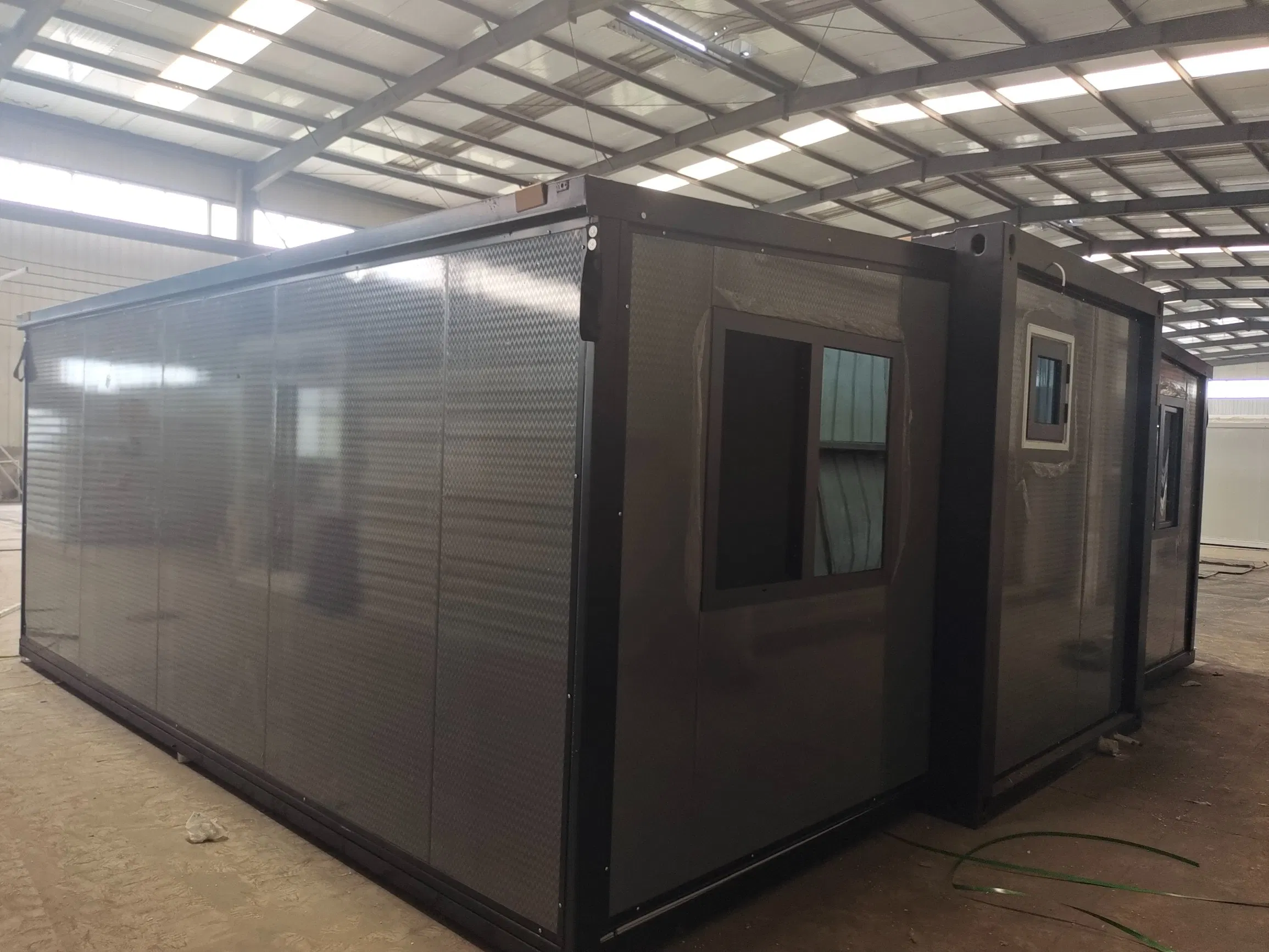 Casas residenciales prefabricadas portátiles de contenedores de envío con baño y cocina