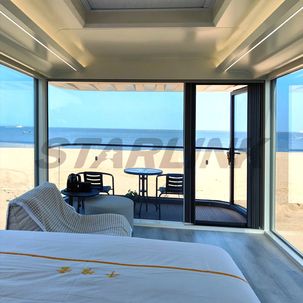 Casa modular prefabricada de contenedor, oficina portátil, cabaña móvil de manzana