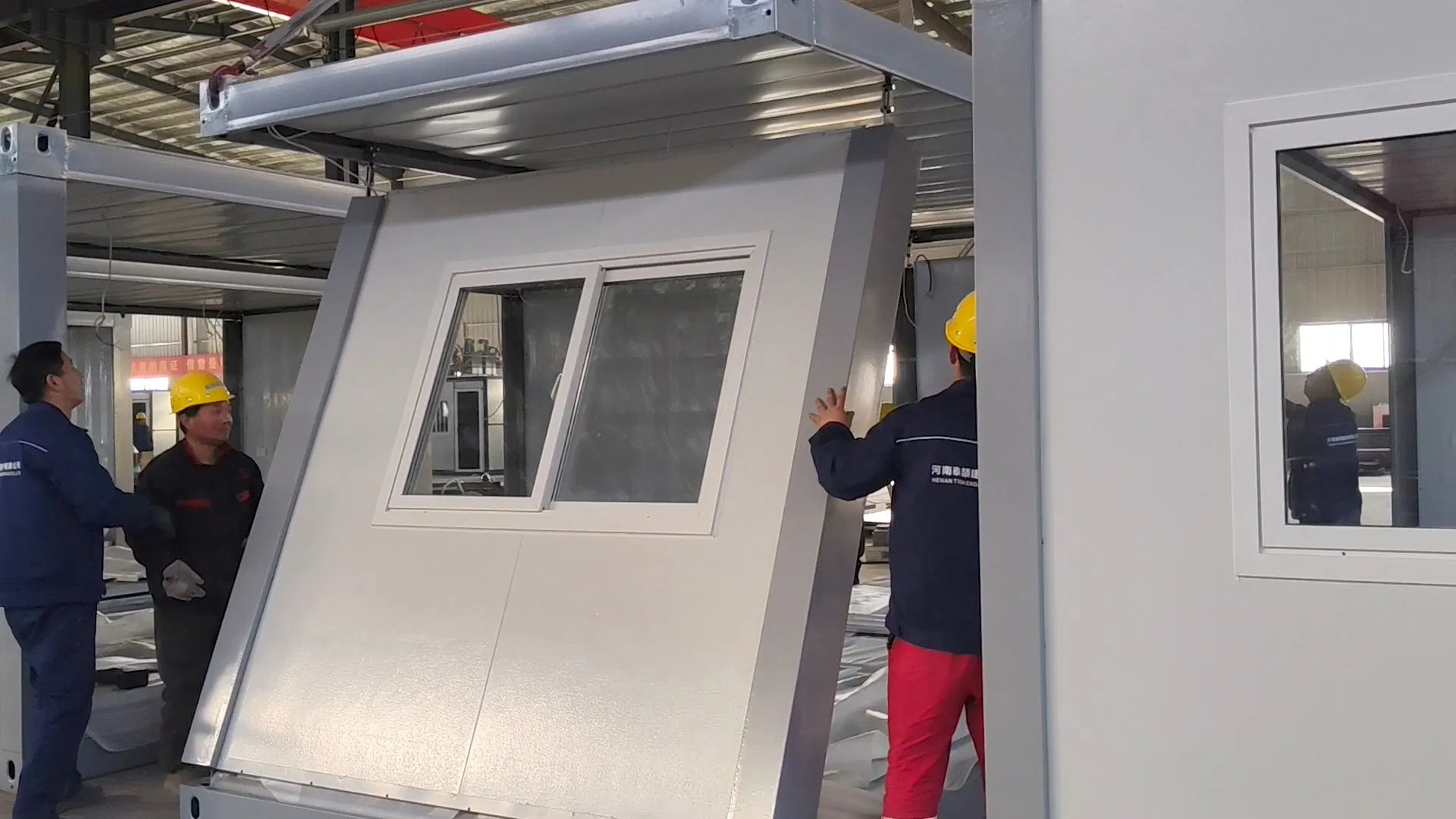 Fábrica 20FT Casa Contenedor de Acero Plegable Tipo Z Oficina de Deslizamiento Plegable Diseño Moderno Hogar Prefabricado Portátil