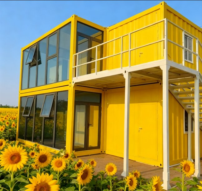 Venta Caliente: Casas Contenedor Prefabricadas 6-Unit Conjuntos Adecuados para Uso Residencial u Oficina Compatibles con Paneles Solares