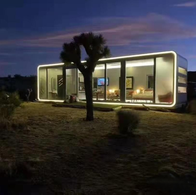 Cabaña Apple Cabaña Portátil Casa Prefabricada Pequeña Energéticamente Eficiente Casa Modular Pod de Glamping para Inversión en Resorts Globales