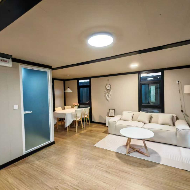 Casa modelo de alta gama, casas modulares, casas prefabricadas con interior de lujo, diseño residencial exterior