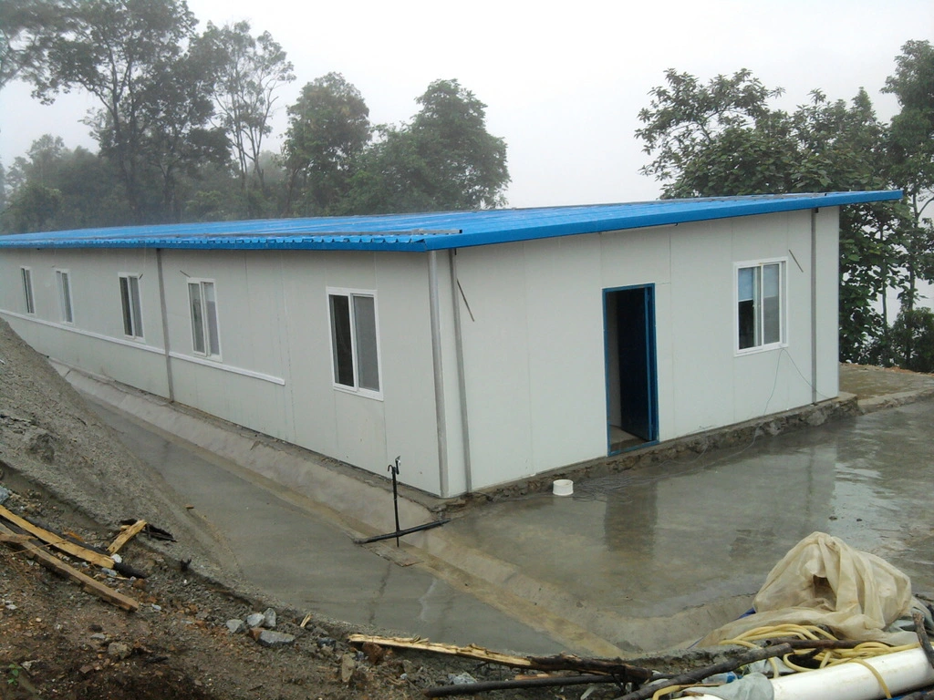 Vivienda prefabricada de estructura de acero ligero asequible para campamento de trabajadores