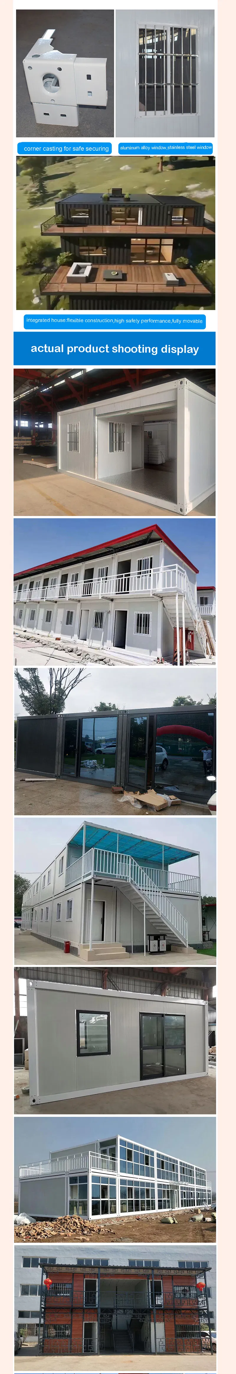 Casas modulares portátiles prefabricadas asequibles en venta