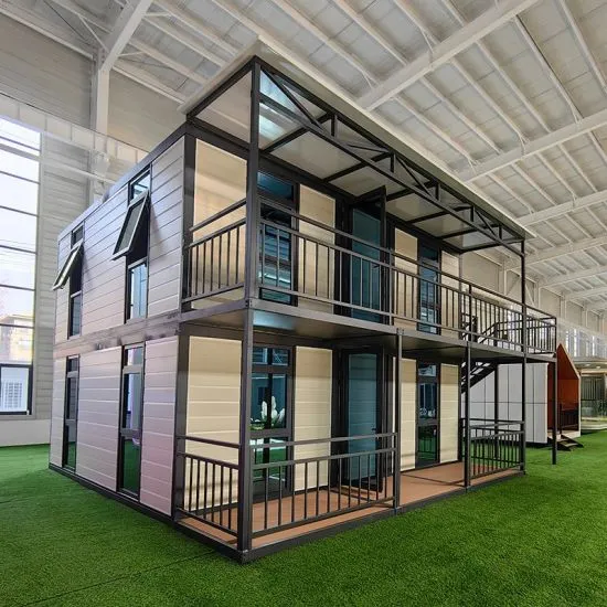 Vista tridimensional del contenedor modular