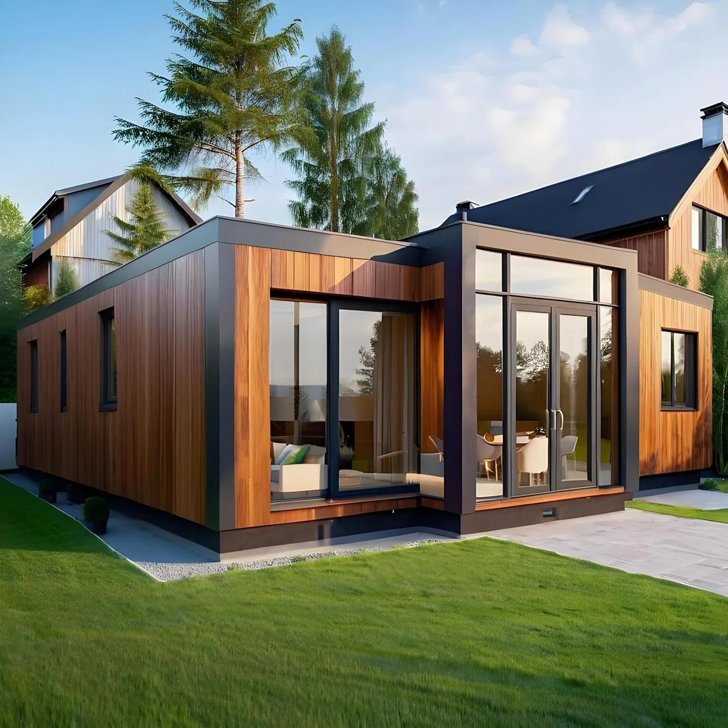 Hogares modulares prefabricados de calidad, eficientes en energía, para una vida moderna