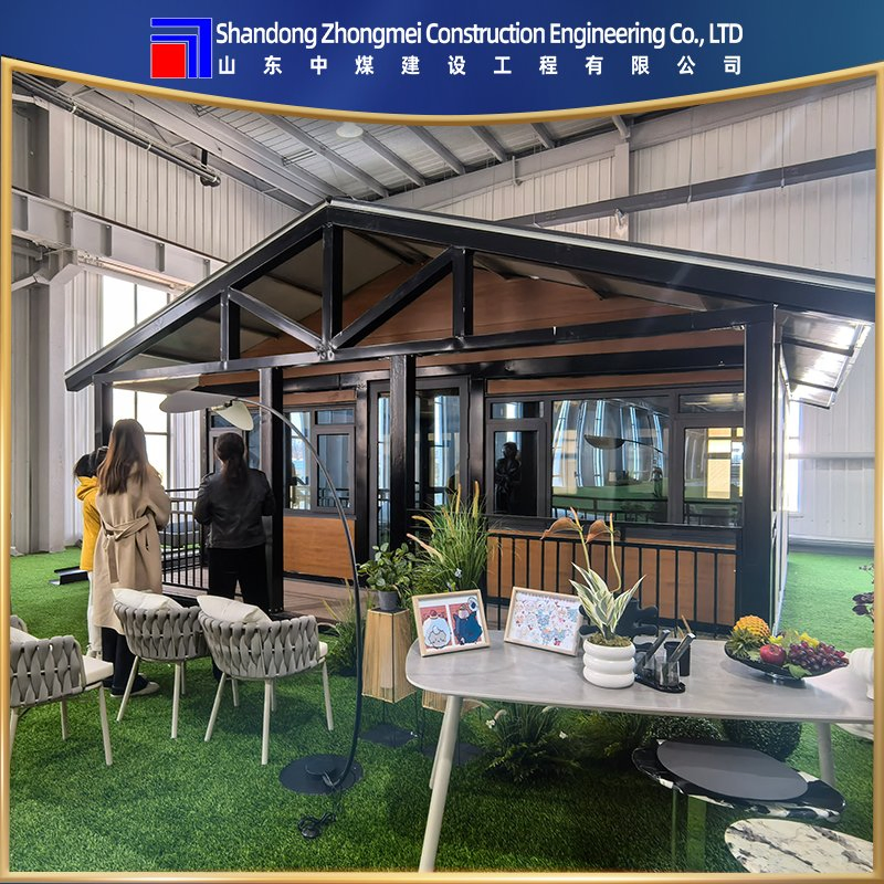 Casa cápsula espacial moderna y hogar prefabricado de contenedor con interior completamente amueblado para resorts, campings escénicos y proyectos de vida modular sostenible