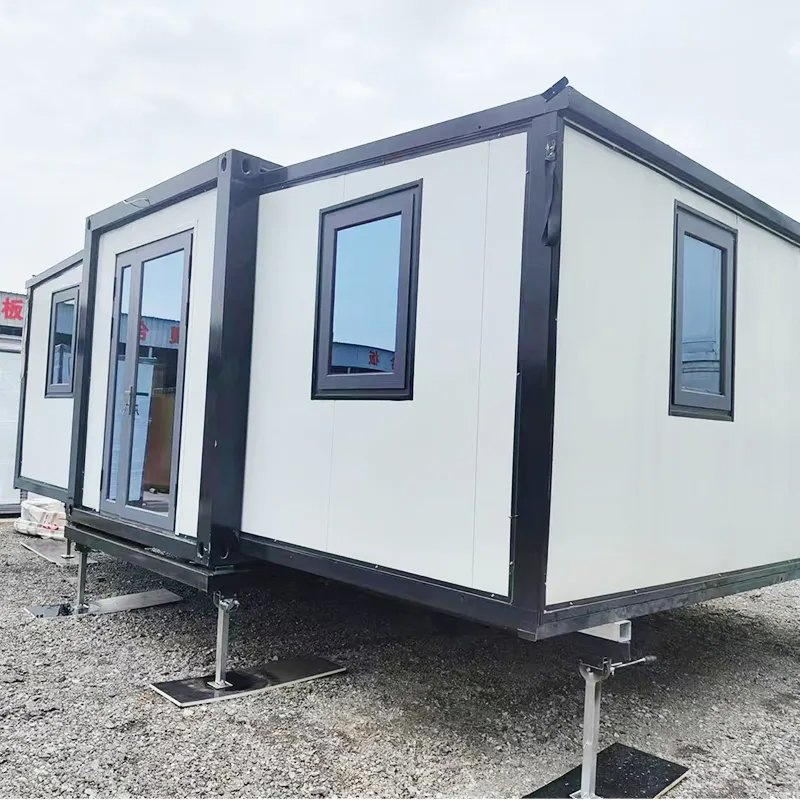 Hecho en China Lujo 40FT 40 Villa Pequeña Exterior Plegable Moderna Casas Móviles 2 Habitaciones Expandible Contenedor Casa Prefabricada