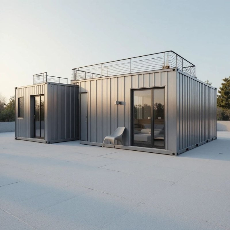 Oficinas móviles portátiles modulares prefabricadas en contenedores vivienda