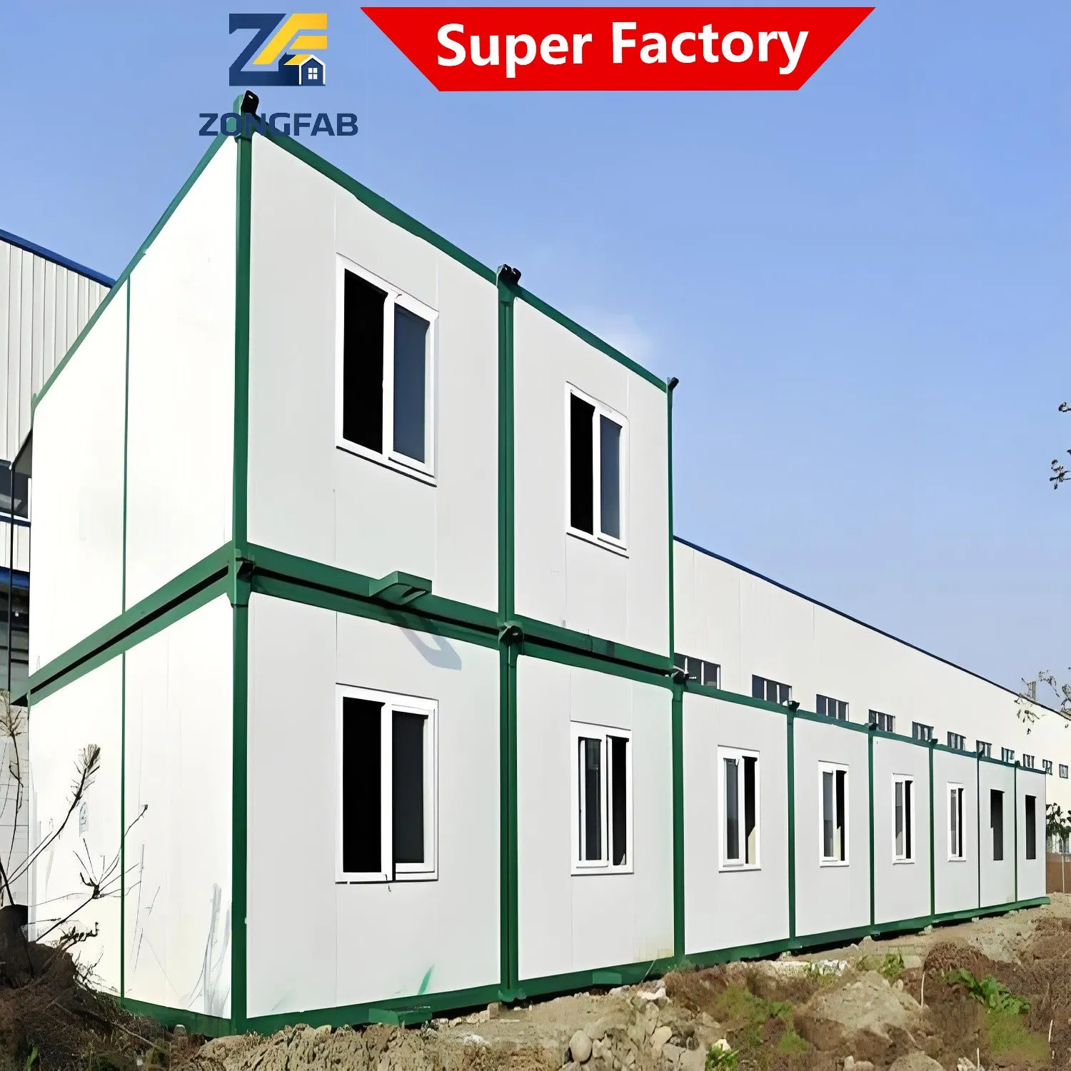 Proyecto de Alojamiento para la Fuerza Laboral Alojamiento para Trabajadores Campamento Residencial Casa Prefabricada Contenedor Prefabricado Hogar Vacacional Industrial Oficina Wework