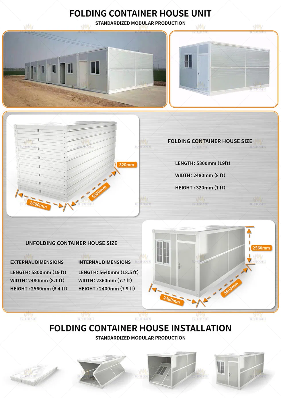 Campamentos de construcción temporales vivienda modular