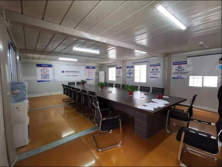 Comunidad de vivienda asequible de contenedores modulares prefabricados en paquete plano