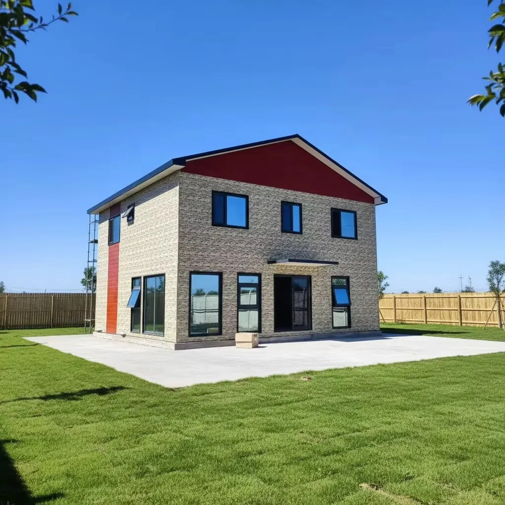 Casa moderna prefabricada de lujo con contenedor turnkey que presenta unidad modular para solución modular de hogar fuera de la red