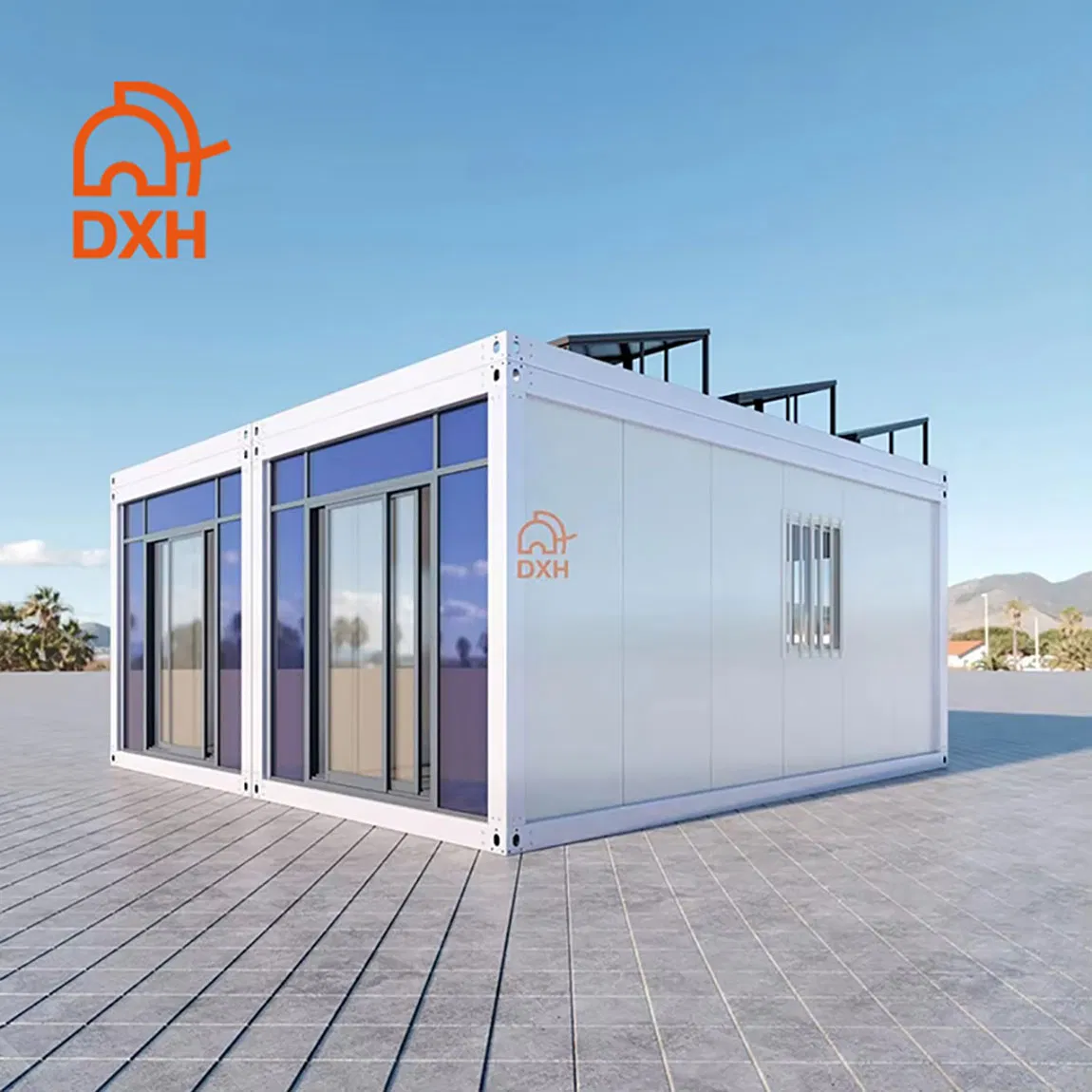 Casa de paquete plano para unidades de alquiler con diseño llave en mano y compradores residenciales