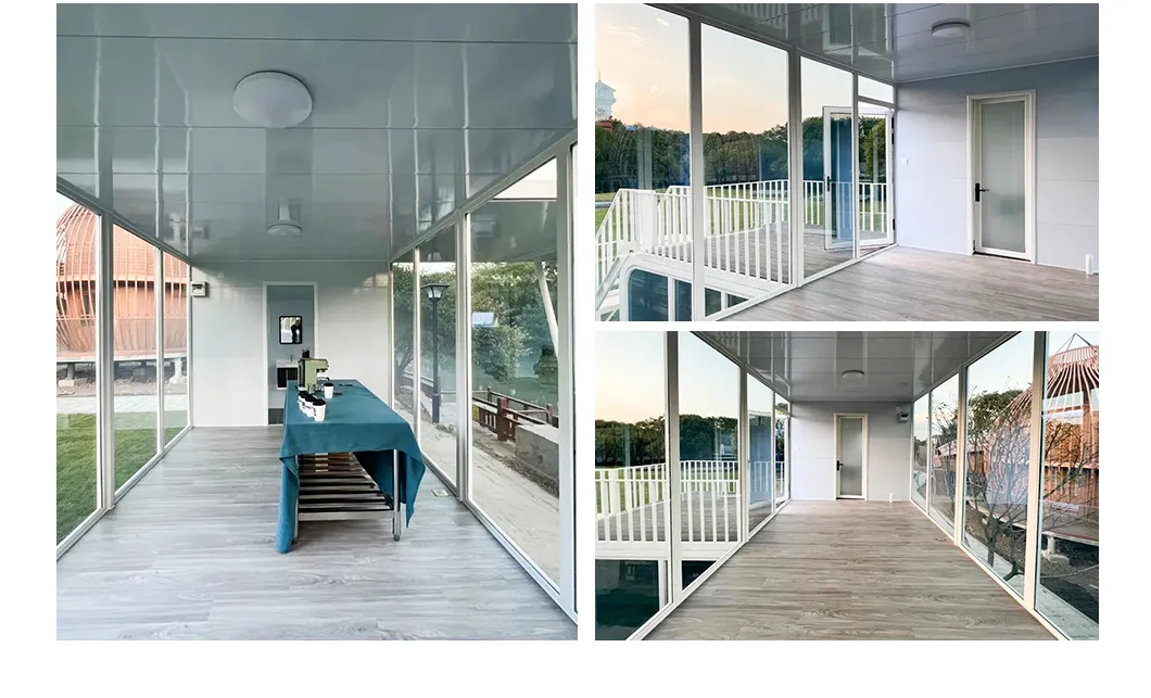 Personalizar diseño moderno contenedor prefabricado barato casa modular triple ancha fabricada para familia grande residencial permanente