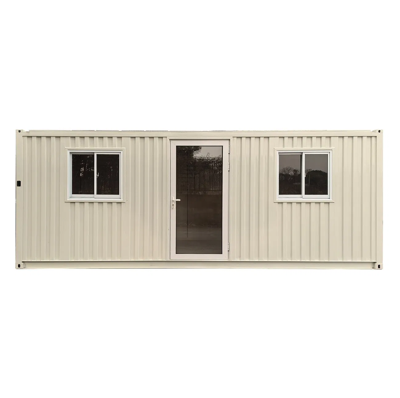 Casa contenedor segura con baño, cama y mesa de comedor, oficina contenedor portátil
