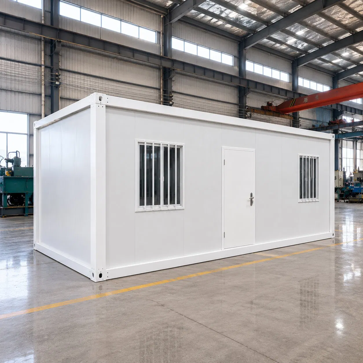 Casa Modular Prefabricada de Paquete Plano con Estructura de Acero Galvanizado para Oficina, Campamento, Alojamiento y Uso Residencial