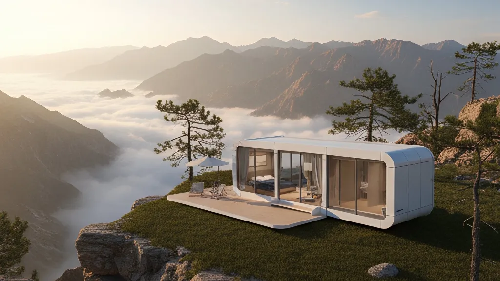 Z1-CT003 Pequeñas casas residenciales móviles modulares expandibles de contenedores ecológicos y inteligentes