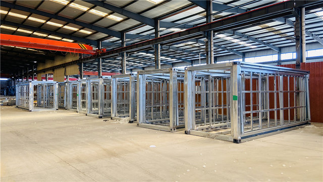 Montaje de Estructura de Vivienda Modular