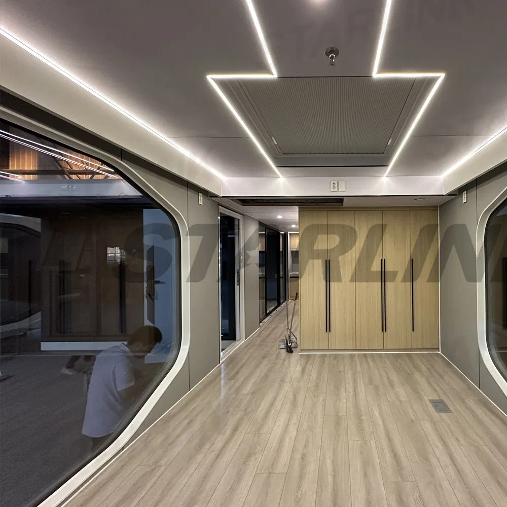Casa cápsula modular prefabricada, hogar móvil, oficina en casa, pod de manzana, habitación cielo estrellado, invernadero villa, alojamiento residencial