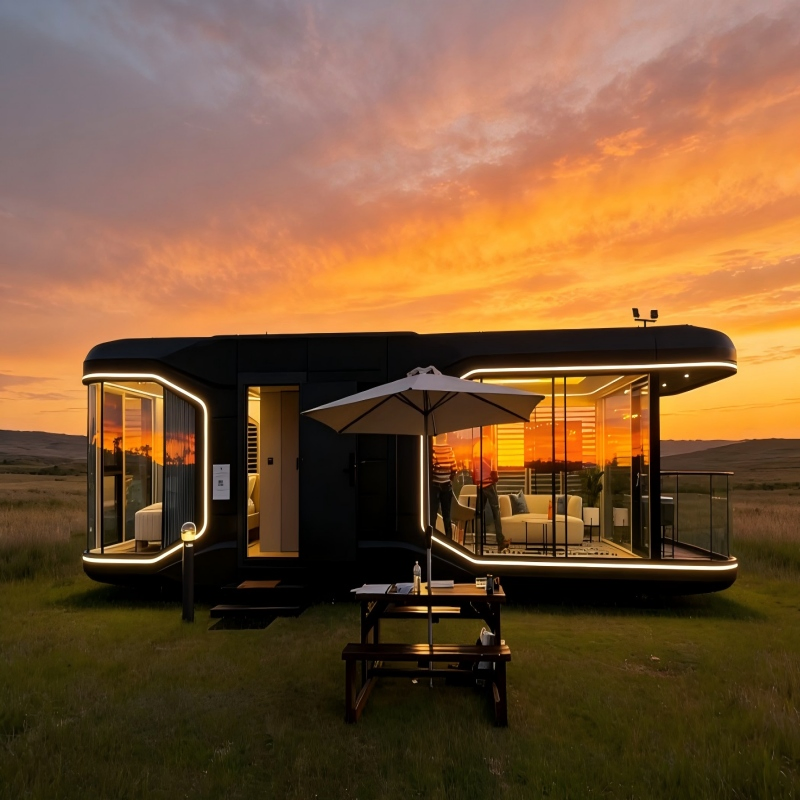 Hogares inteligentes, casas modulares, casas móviles, hoteles prefabricados de lujo, casas tipo cápsula espacial
