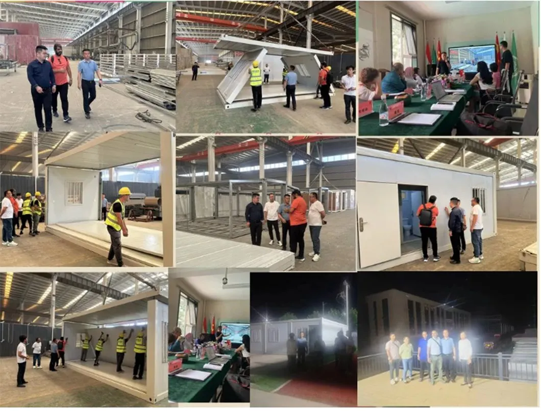 Exportación de China de vivienda de expansión de doble ala, vivienda temporal dedicada para uso posterior a desastres, plegable y reutilizable, vendida directamente por los fabricantes