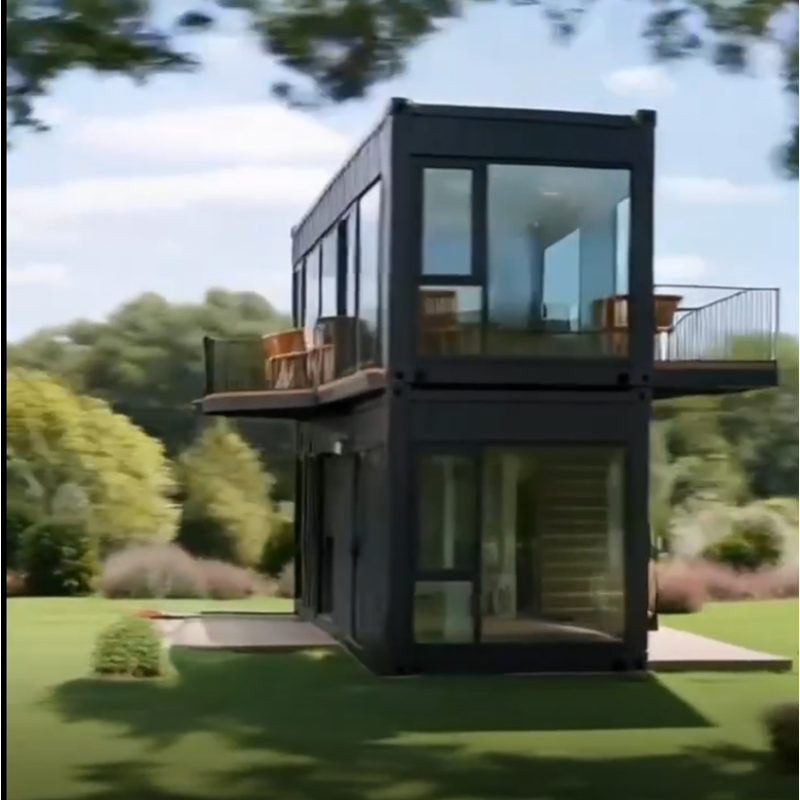 Estructura de acero de alta resistencia, casa contenedor, edificio modular integrado prefabricado personalizado