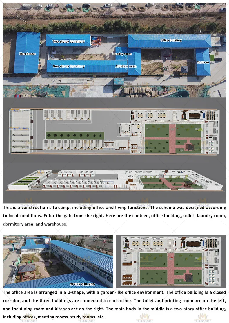 Alojamiento Modular Prefabricado de Bajo Costo para Barracas