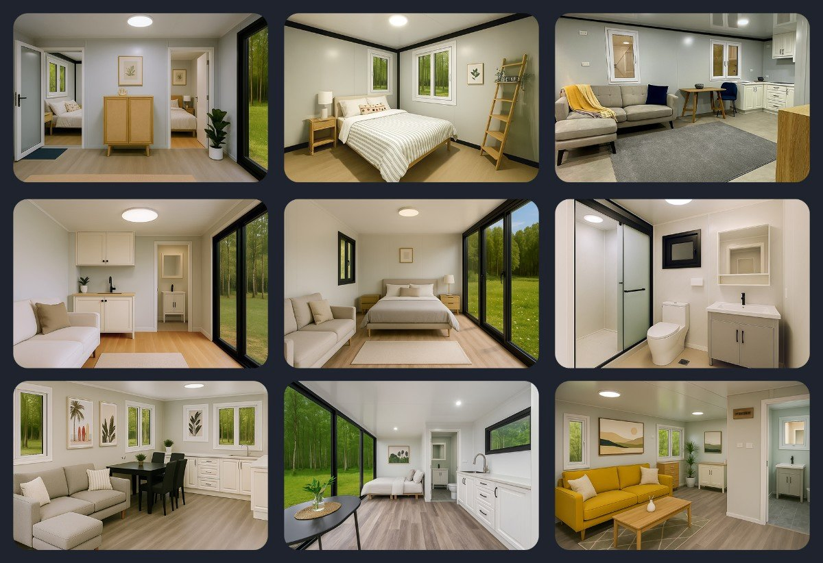Hogares modulares de lujo personalizables y construidos rápidamente para la elegancia que se encuentra con la fácil construcción