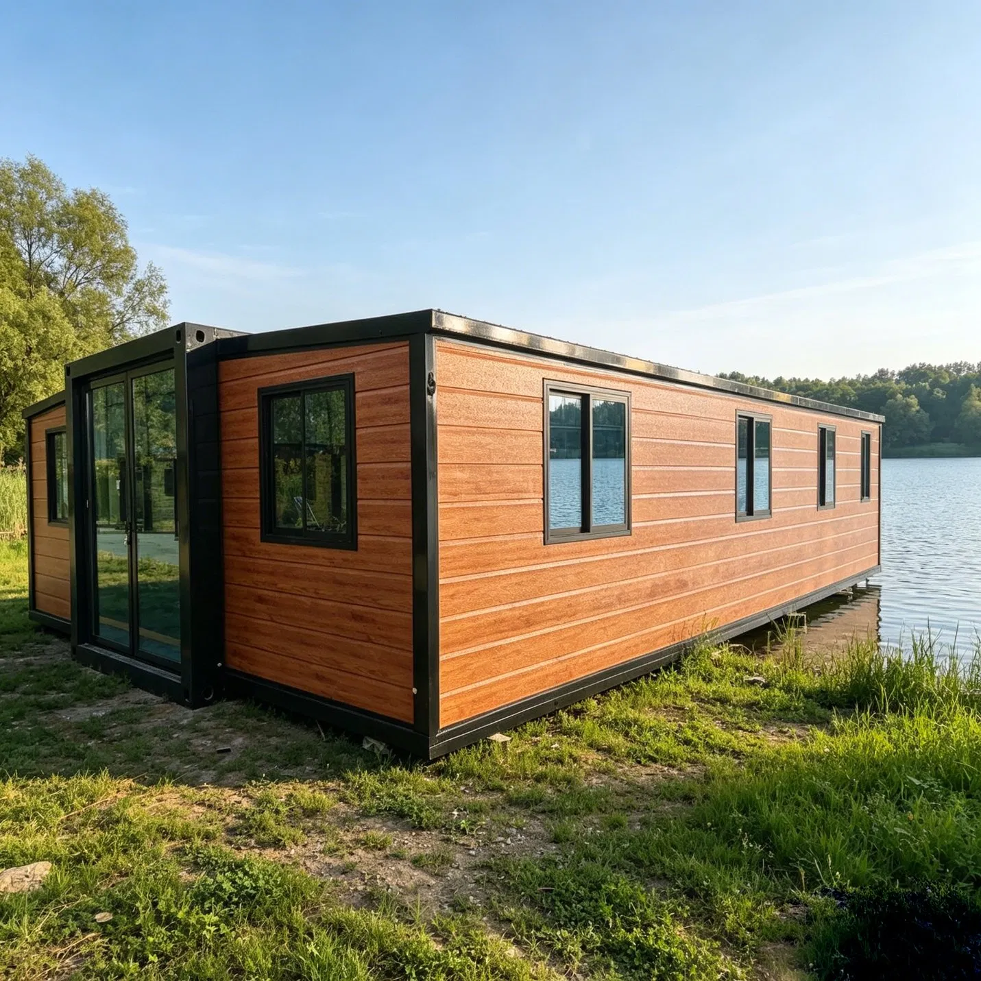 Casa Modular Expandible de Doble Ala para Vida Familiar