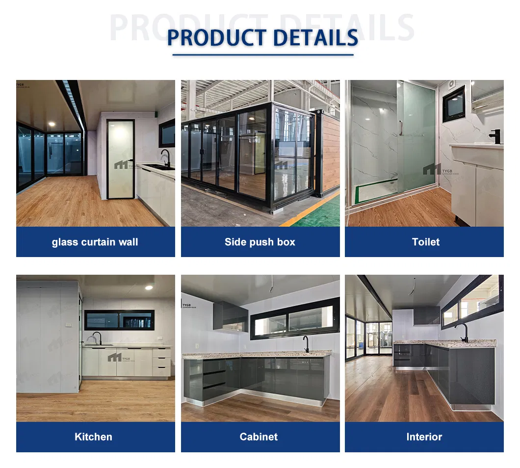 Casa modular expandible de tamaño personalizado para la vida familiar