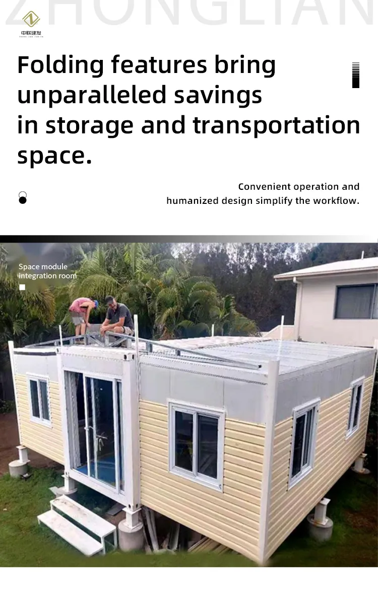 Casa modular contemporánea prefabricada con diseño robusto de tubería de acero