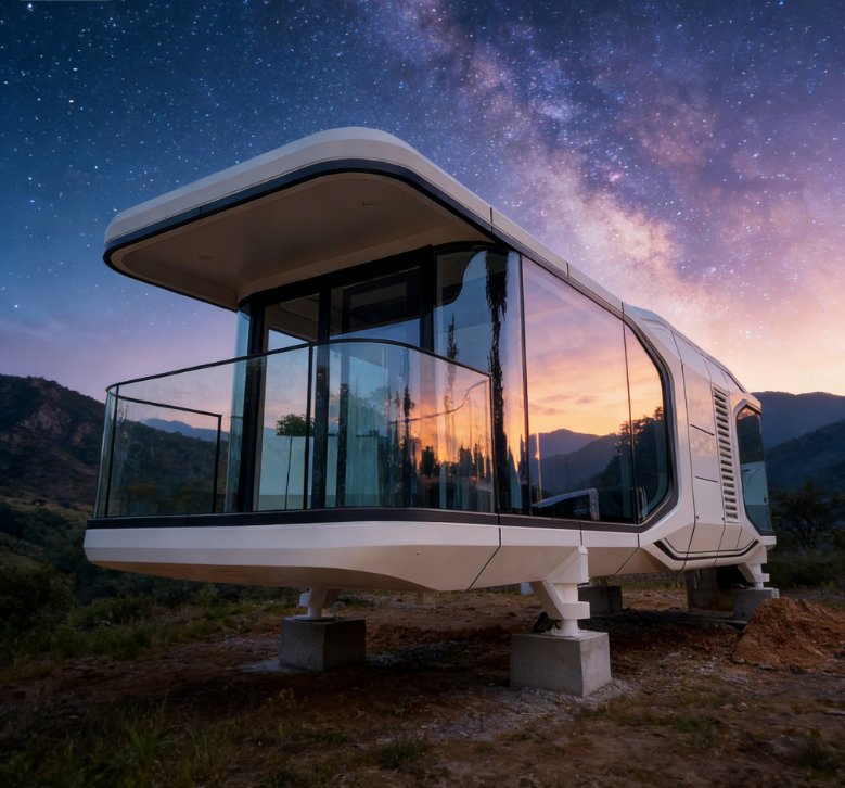 Hoteles cápsula Cápsulas de lujo Hogares inteligentes Casas móviles Casas prefabricadas Casas modulares