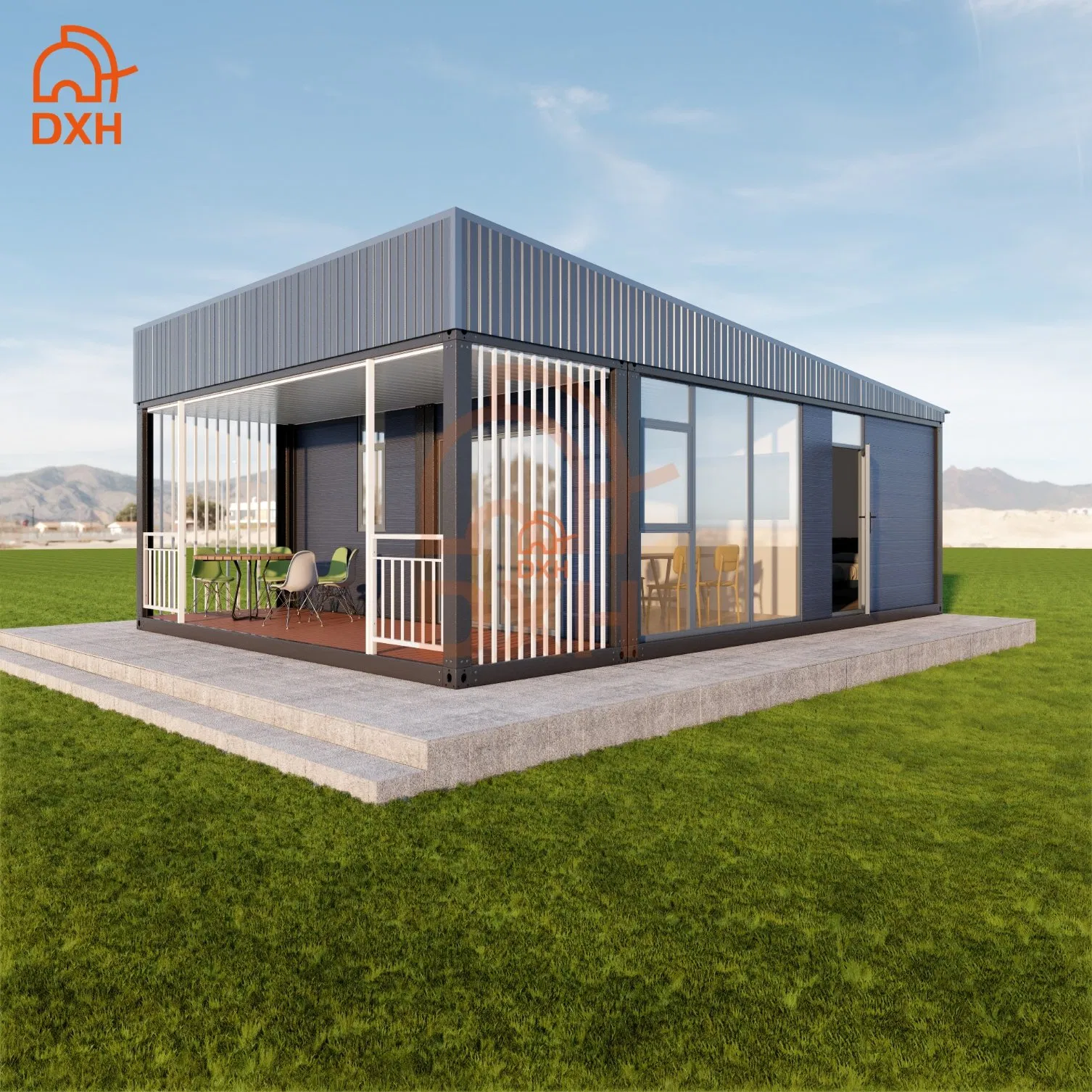 Venta al por mayor de fábrica Villa de campamento impermeable casa modular prefabricada de lujo para vivir al aire libre