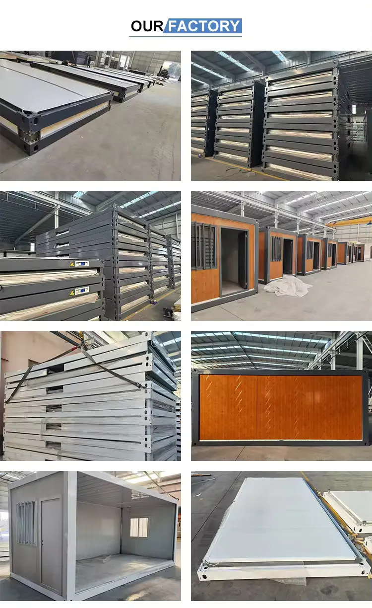 Oficina móvil modular plegable prefabricada de contenedor potable