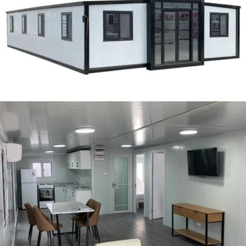 40FT Casa Contenedor Expandible de Lujo Residencia Móvil Llave en Mano con Paquete Interior Completo