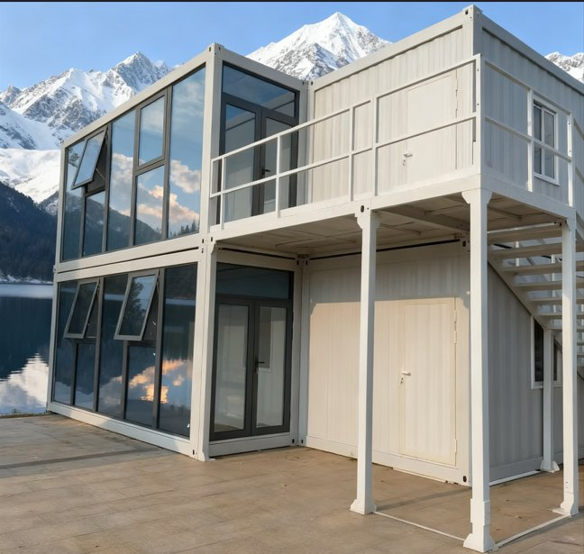 Venta Caliente: Casas Contenedor Prefabricadas 6-Unit Conjuntos Adecuados para Uso Residencial u Oficina Compatibles con Paneles Solares