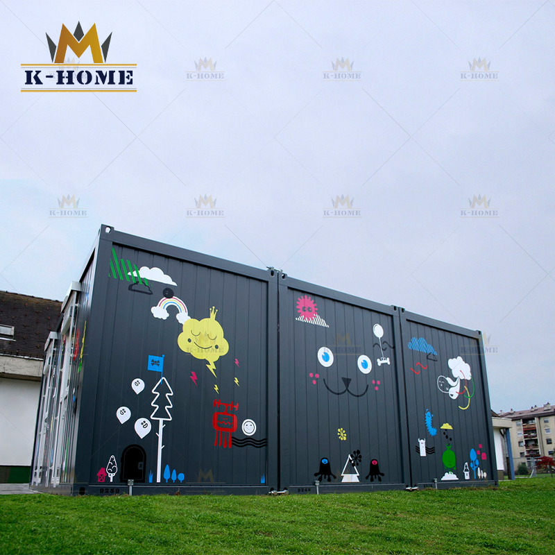Vivienda estudiantil temporal modular prefabricada para jardines de infancia