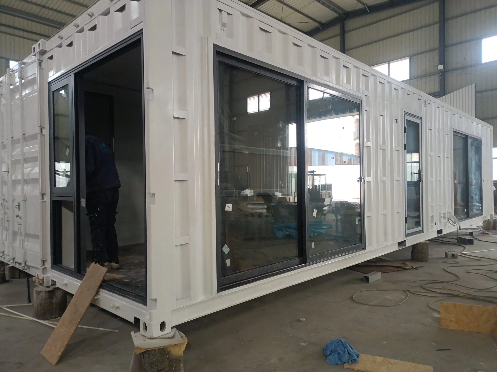 Casa Prefabricada Modular de Contenedor de Lujo Moderno 2 Dormitorio 1 Baño
