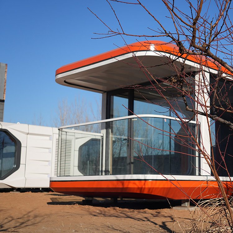 Cápsulas residenciales al aire libre casas móviles edificio prefabricado
