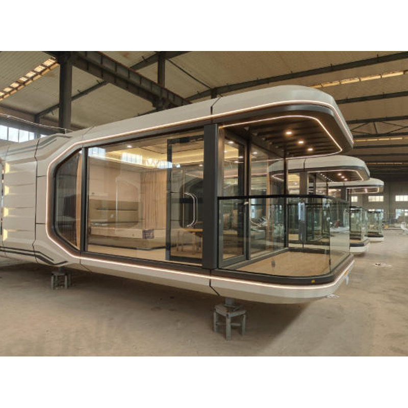 Estructura modular de bajo costo prefabricada, sistema eléctrico inteligente, casa móvil moderna