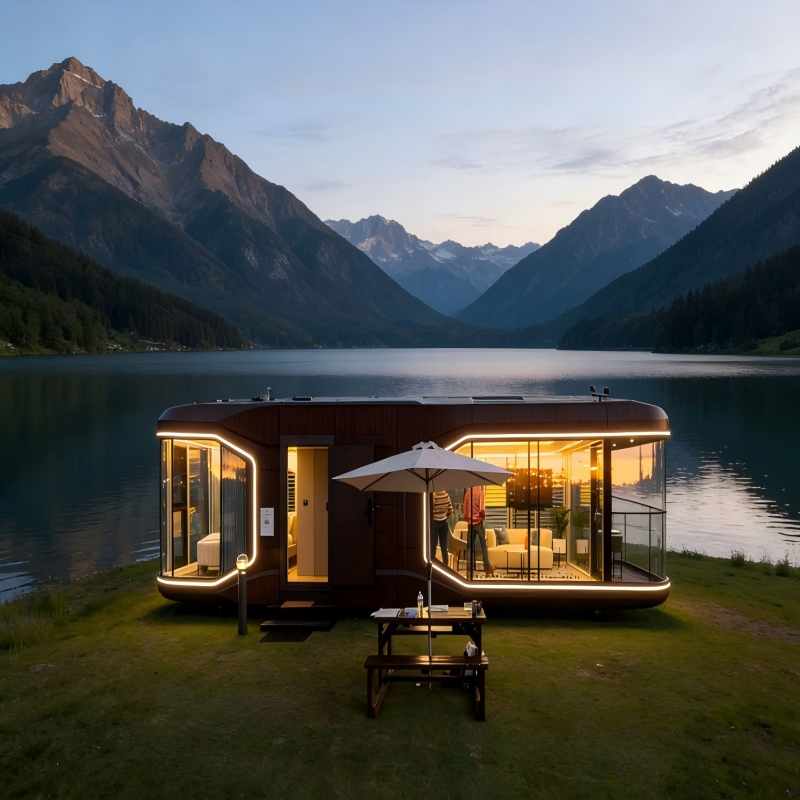 Hogares inteligentes, casas modulares, casas móviles, hoteles prefabricados de lujo, casas tipo cápsula espacial