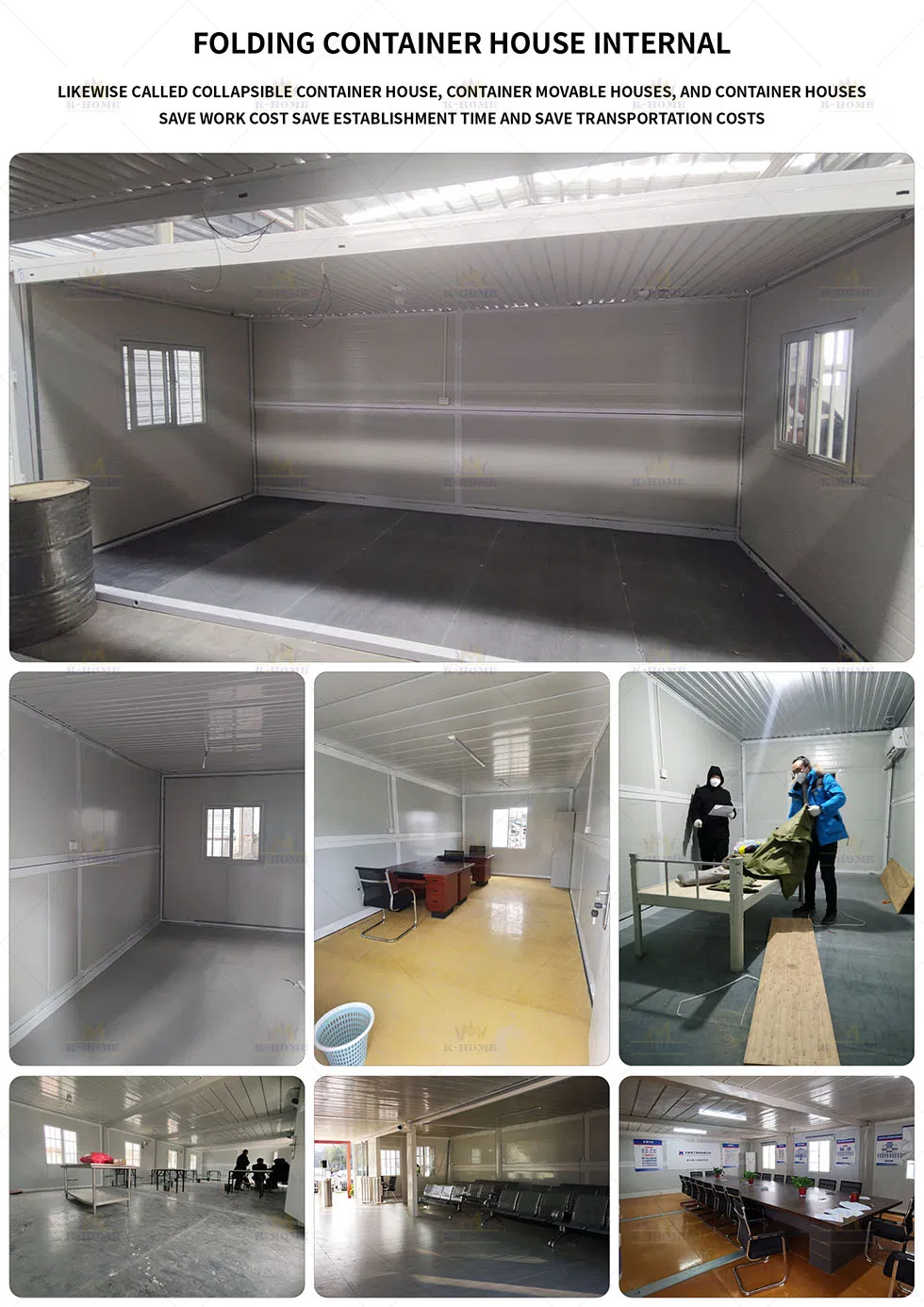 Campamentos de construcción temporales vivienda modular